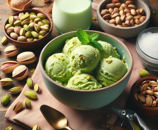 Helado de Pistacho: El Refresco Perfecto para los Amantes del Sabor Nutty*