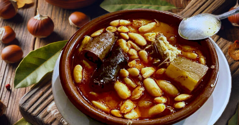 Fabada Asturiana con Castañas en Crock Pot